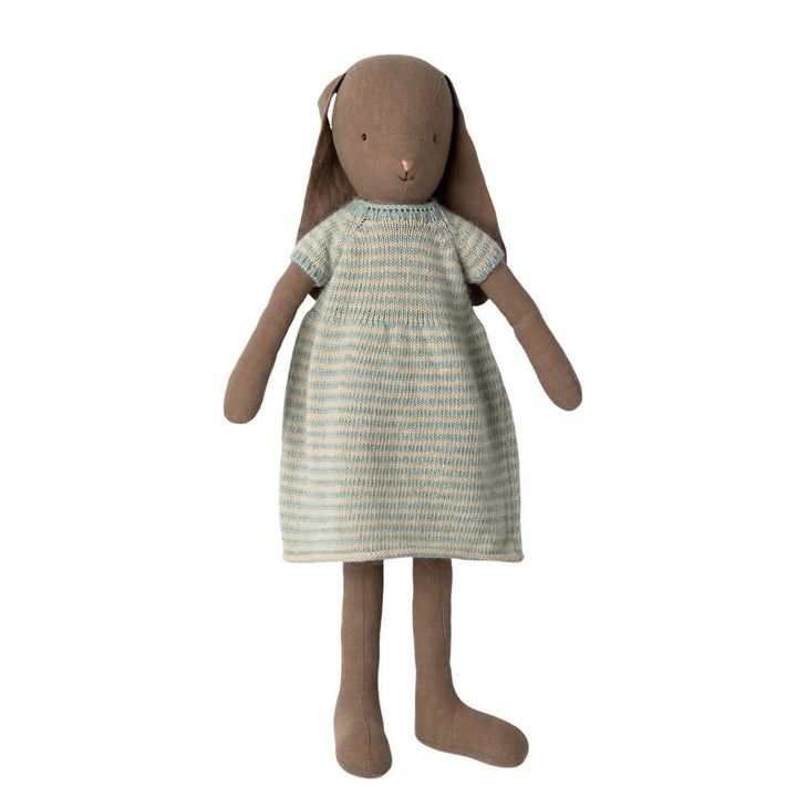 ML-5016340400 Maileg Bunny Size 4 in Brown Knitted Dress (2023)