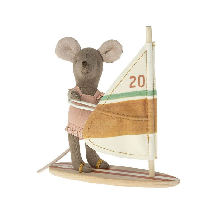 ML-5017210400 Maileg Little Sister Mouse Surfer