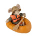 ML-5011140500 Maileg Rubber Boat Mouse - Dusty Yellow (2023)