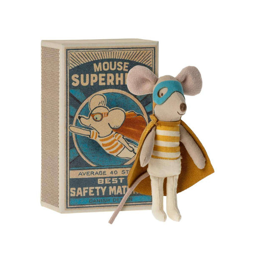 ML-5017210101 Maileg Super Hero Mouse in Matchbox
