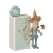 5016173902 Maileg Tooth Fairy Mouse in Box Blue