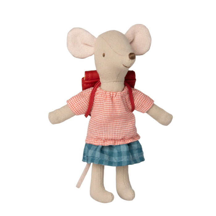 ML-5017320600 Maileg Tricycle Mouse Big Sister with Red Bag (2023)