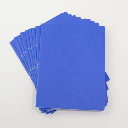 5120511 Medium Lesson Book Portrait 24x32cm - Pack of 10, single colour Blue