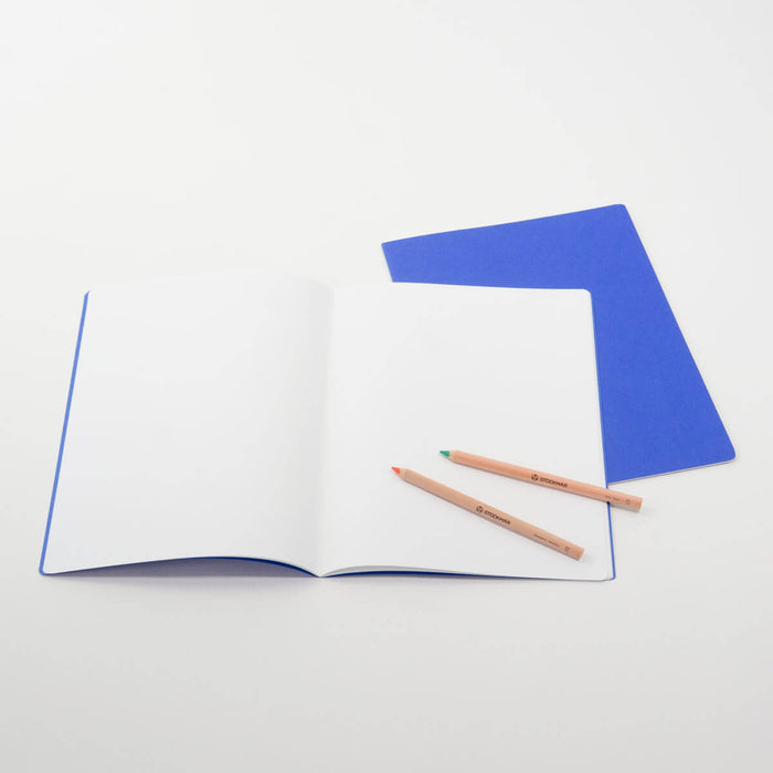 5120511 Medium Lesson Book Portrait 24x32cm - Pack of 10, single colour Blue
