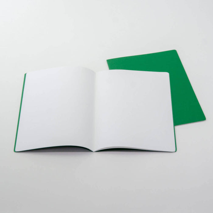 15120513 Medium Lesson Book Portrait 24x32cm - Pack of 10, single colour Green