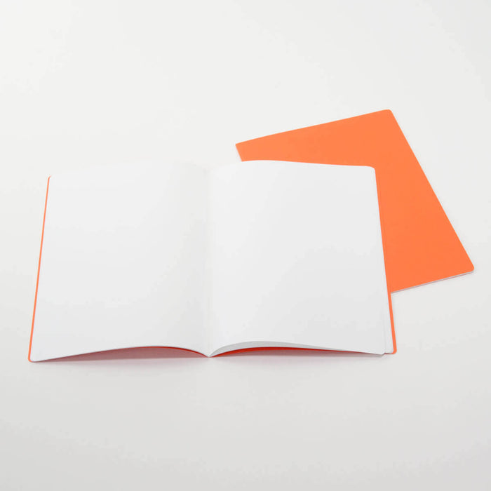 15120514 Medium Lesson Book Portrait 24x32cm - Pack of 10, single colour Orange