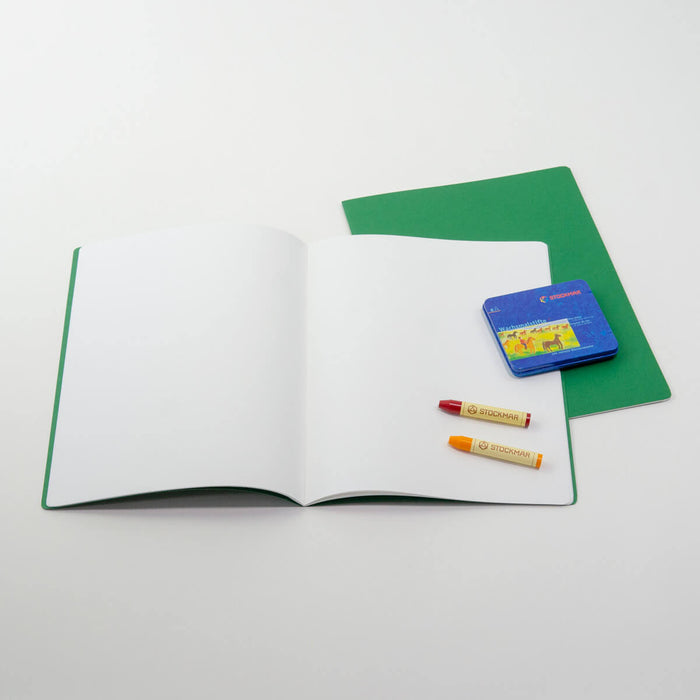 15120513S Medium Lesson Book Portrait 24x32cm - Single Book Green