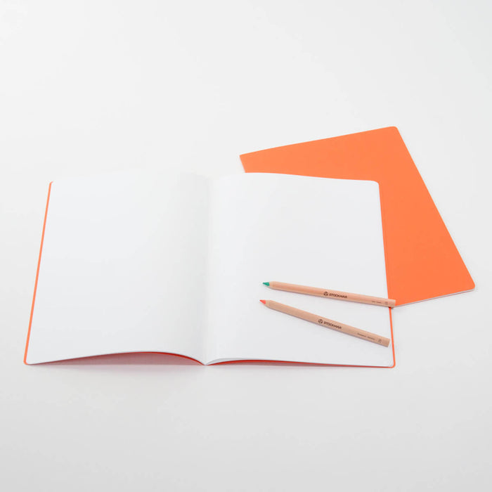 15120514S Medium Lesson Book Portrait 24x32cm - Single Book Orange