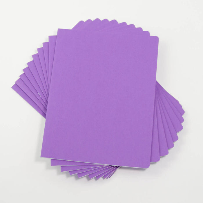 15120515 Purple Large Lesson Book Portrait 32x38cm - Pack of 10, single colour