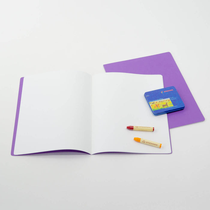 151205115S Medium Lesson Book Portrait 24x32cm - Single Book Purple