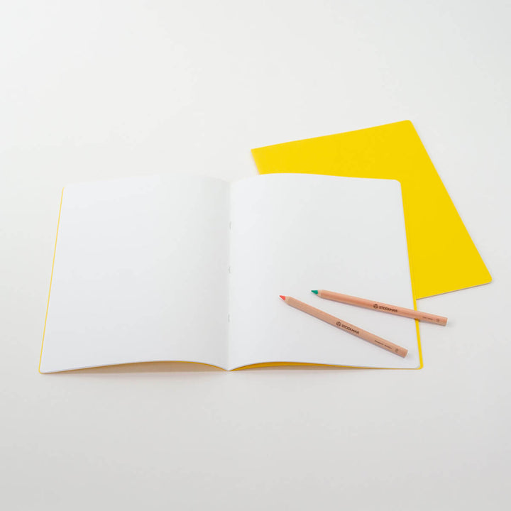 151205112S Medium Lesson Book Portrait 24x32cm - Single Book Yellow