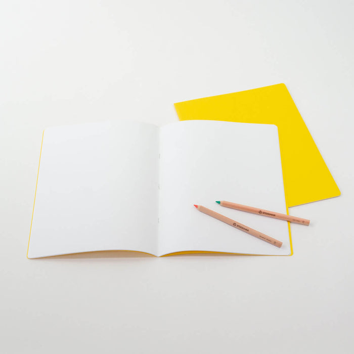 151205112S Medium Lesson Book Portrait 24x32cm - Single Book Yellow