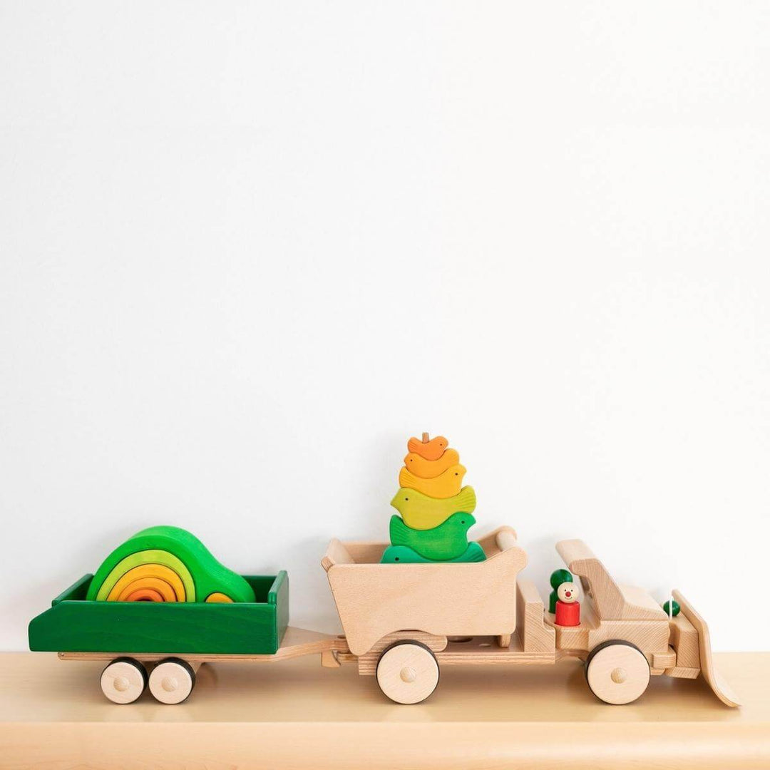 70401814 Nic Creamobil Long Wooden Truck with Tipper 