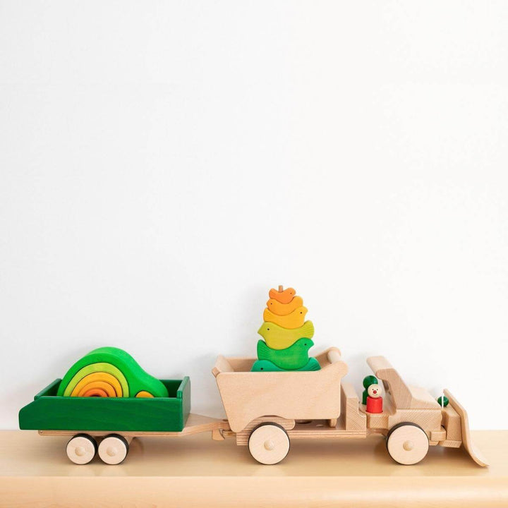 70401814 Nic Creamobil Long Wooden Truck with Tipper 