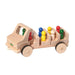 70401816 Nic Creamobil People Mover - Long Wooden Truck with 8 People + Seats 42cm