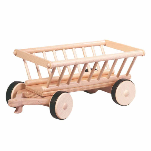 70401828 Nic Creamobil Wooden Hay Cart 38cm