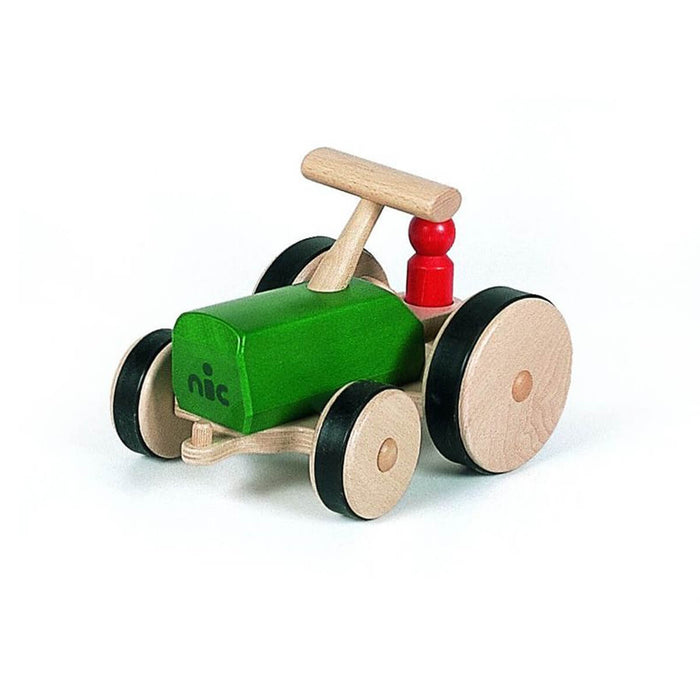 70401824 Nic Creamobil Wooden Tractor 27cm Green