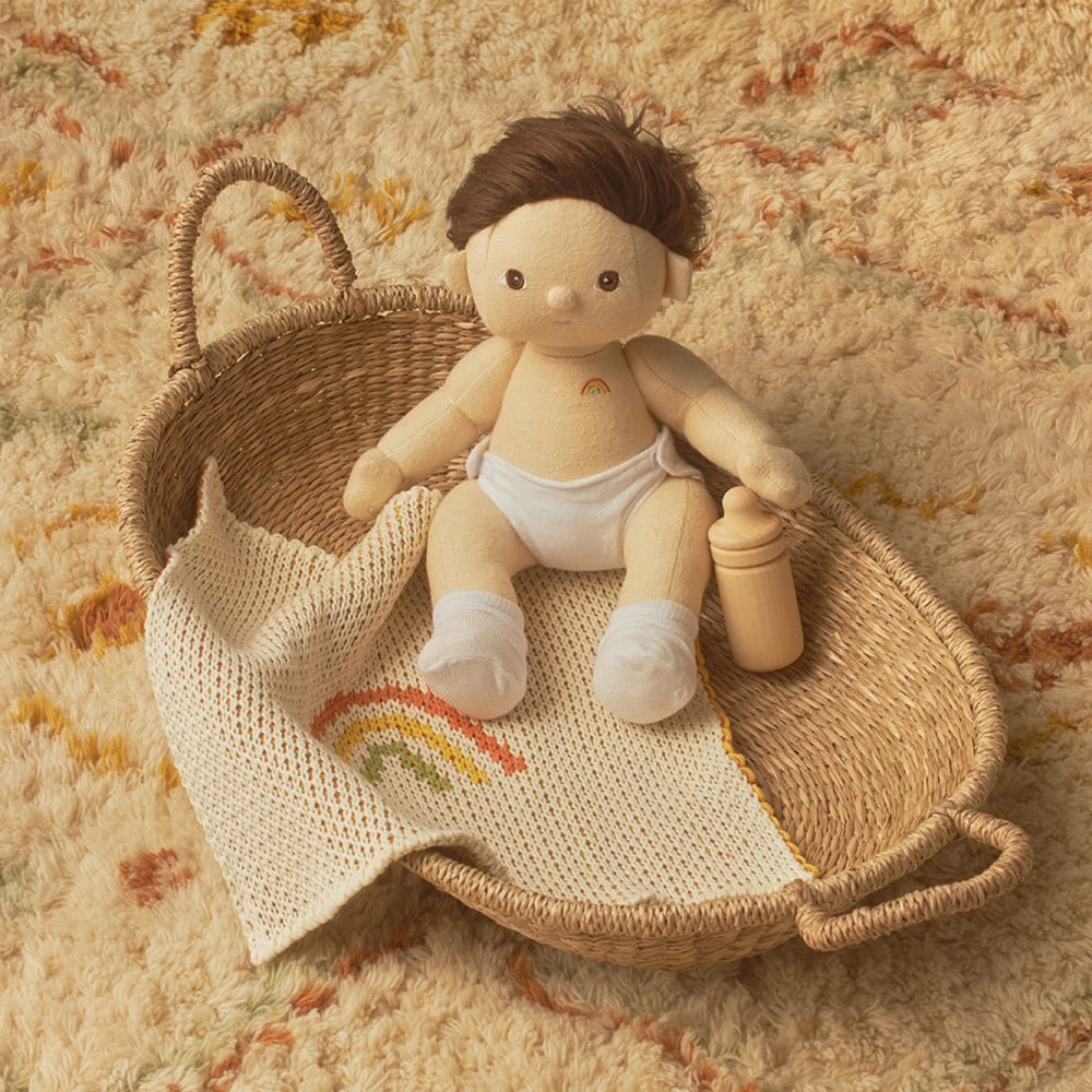 OEKTOY-DBK-RA-O Olli Ella Dinkum Doll - Rainbow Blanket - Retired Product