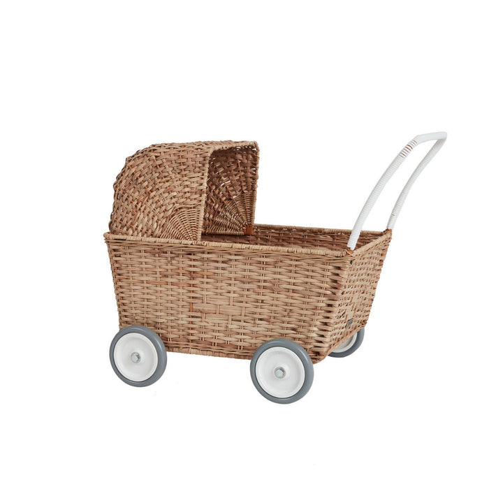 Olli Ella Rattan Strolley Dolls Pram Australia Oskar s Wooden Ark