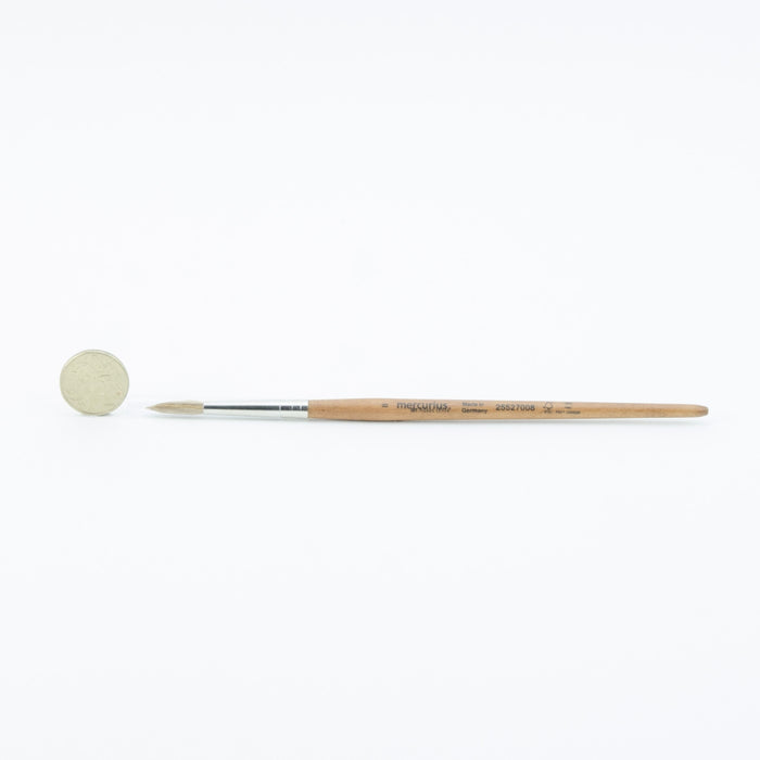 Paint Brush Cow's Hair Round Tip - Single Brush 