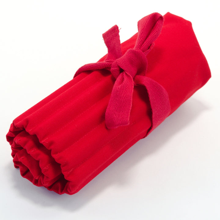 20595583 Pencil Roll 100% Cotton for 24 Thick Pencils - Red Australian Made