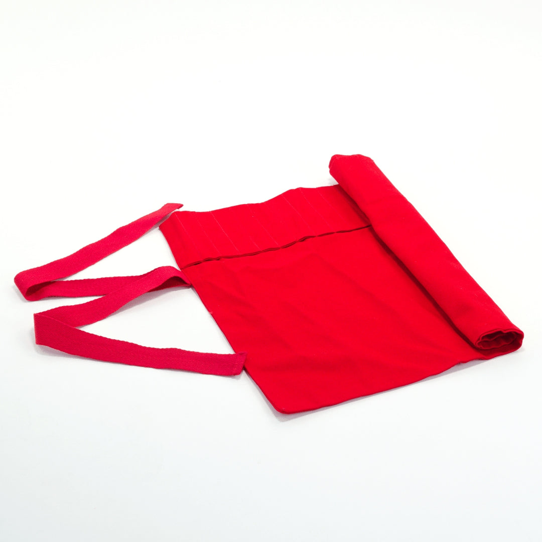 20595583 Pencil Roll 100% Cotton for 24 Thick Pencils - Red Australian Made