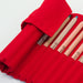 20595583 Pencil Roll 100% Cotton for 24 Thick Pencils - Red Australian Made