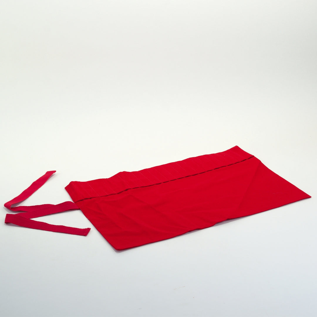 20595583 Pencil Roll 100% Cotton for 24 Thick Pencils - Red Australian Made