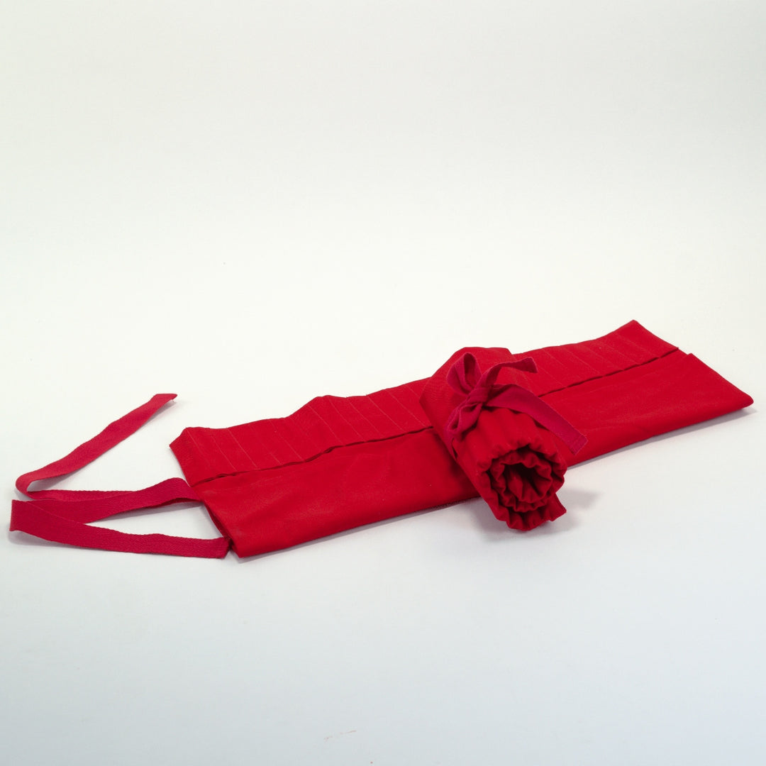 20595583 Pencil Roll 100% Cotton for 24 Thick Pencils - Red Australian Made