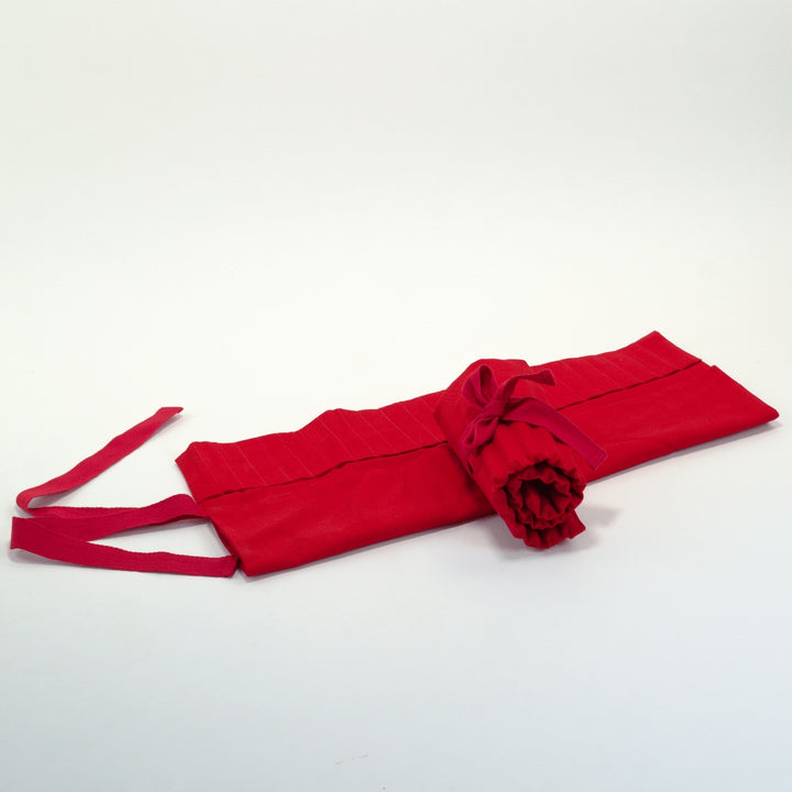 20595583 Pencil Roll 100% Cotton for 24 Thick Pencils - Red Australian Made