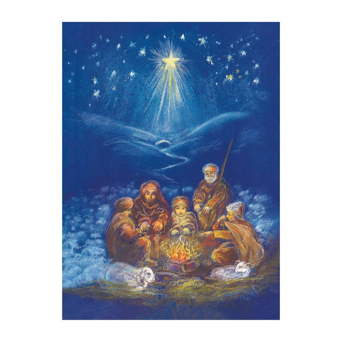 95254469 Postcards - Shepherds under the Christmas star 5 pk