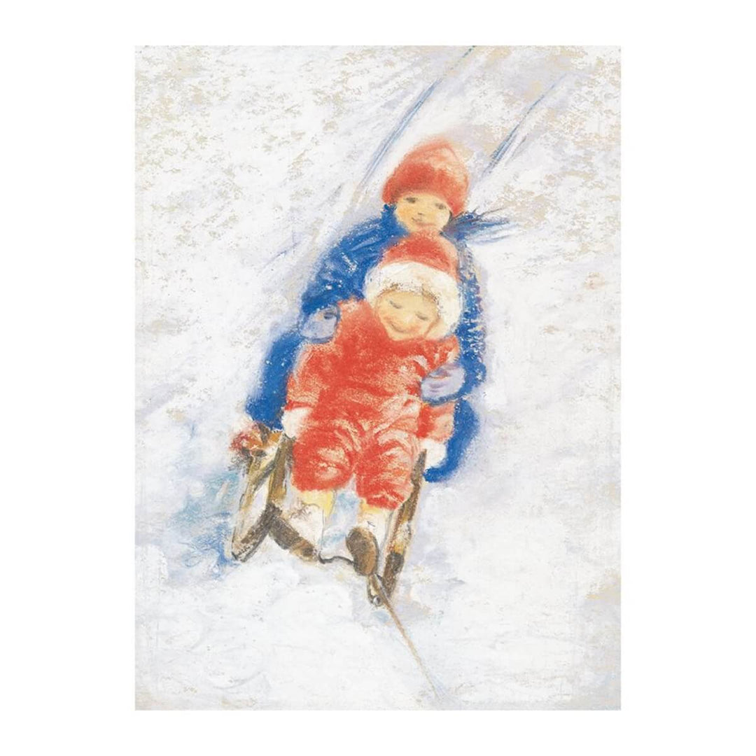 95254318 Postcards - Sleigh Riding 5 pk