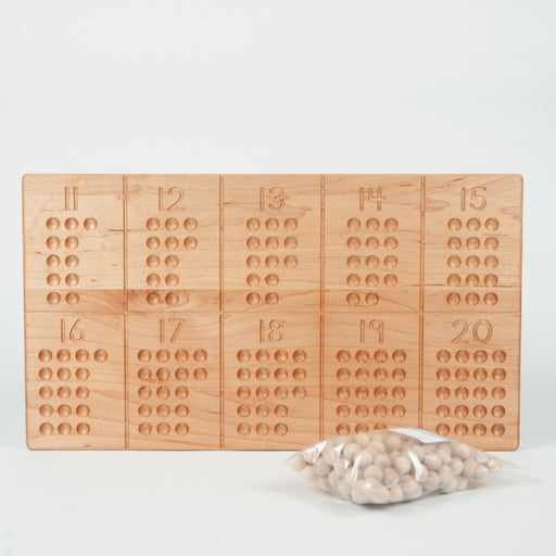 TFJ-6144 From Jennifer Reversible 11-20 Tracing and Number Counting Board