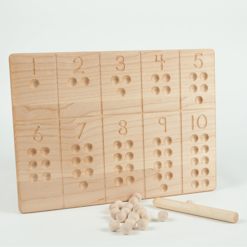 TFJ-6142 From Jennifer Reversible 1-10 Tracing and Number Counting Board