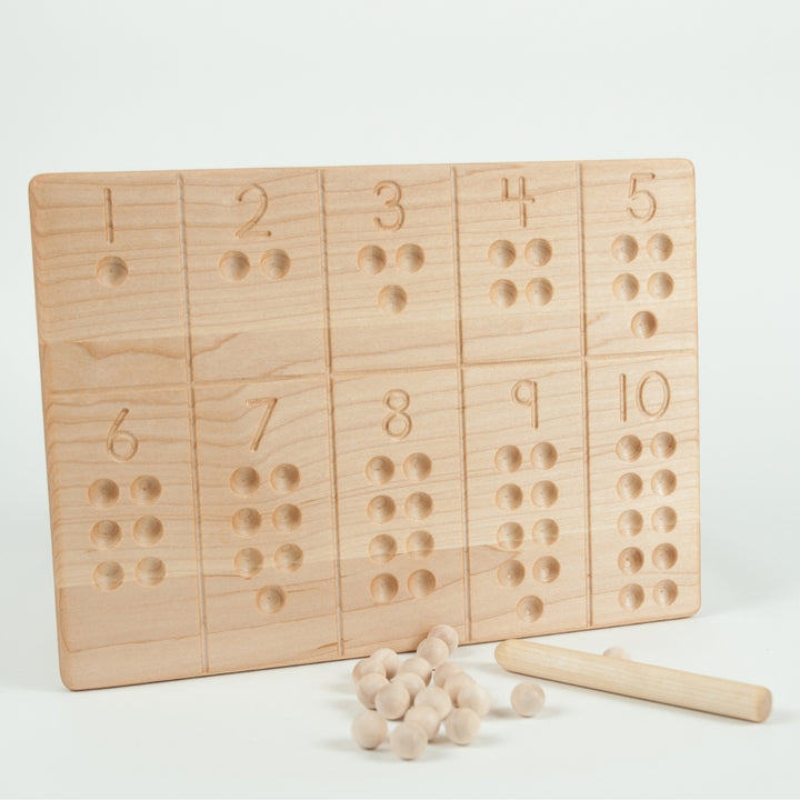 TFJ-6142 From Jennifer Reversible 1-10 Tracing and Number Counting Board