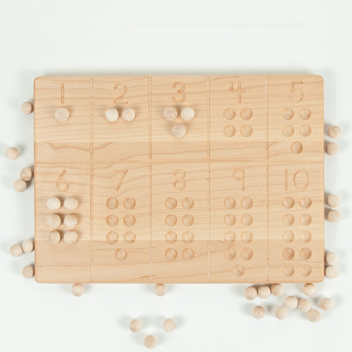 TFJ-6142 From Jennifer Reversible 1-10 Tracing and Number Counting Board