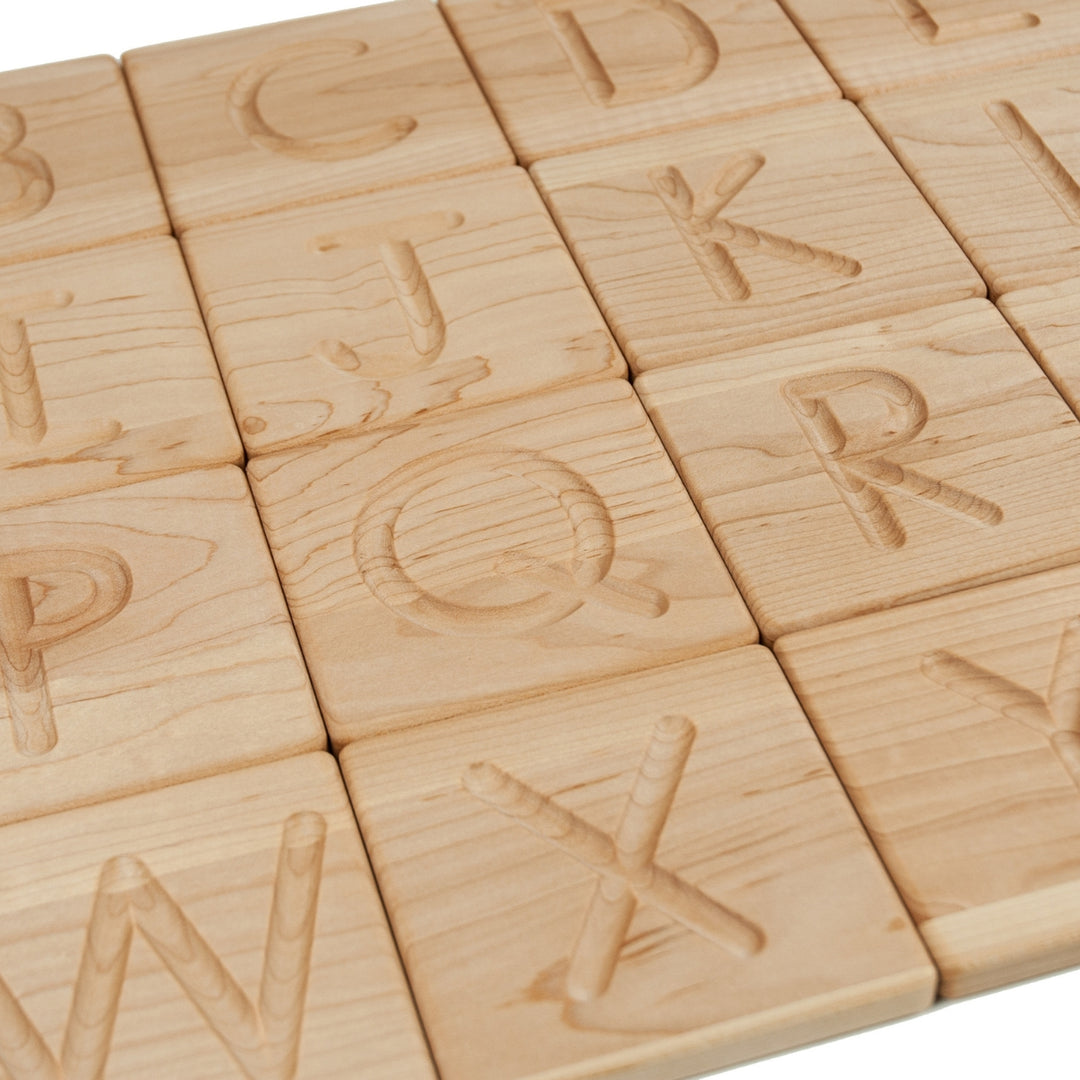 TFJ-6232 Reversible Wooden Alphabet Tracing Cards with Storage Box Treasures From Jennifer