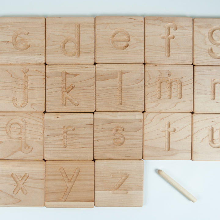TFJ-6232 Reversible Wooden Alphabet Tracing Cards with Storage Box Treasures From Jennifer