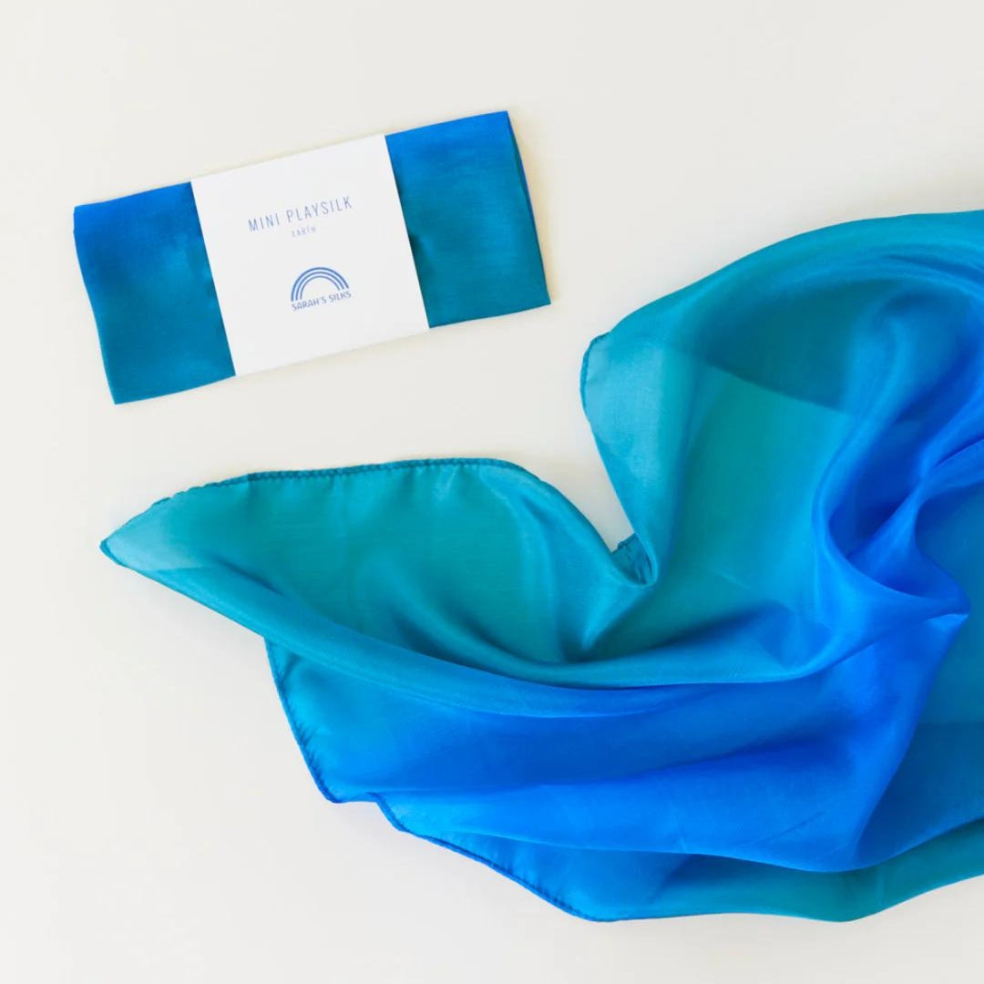 SS-5134 Sarah's Silks Mini Playsilks Earth Ocean