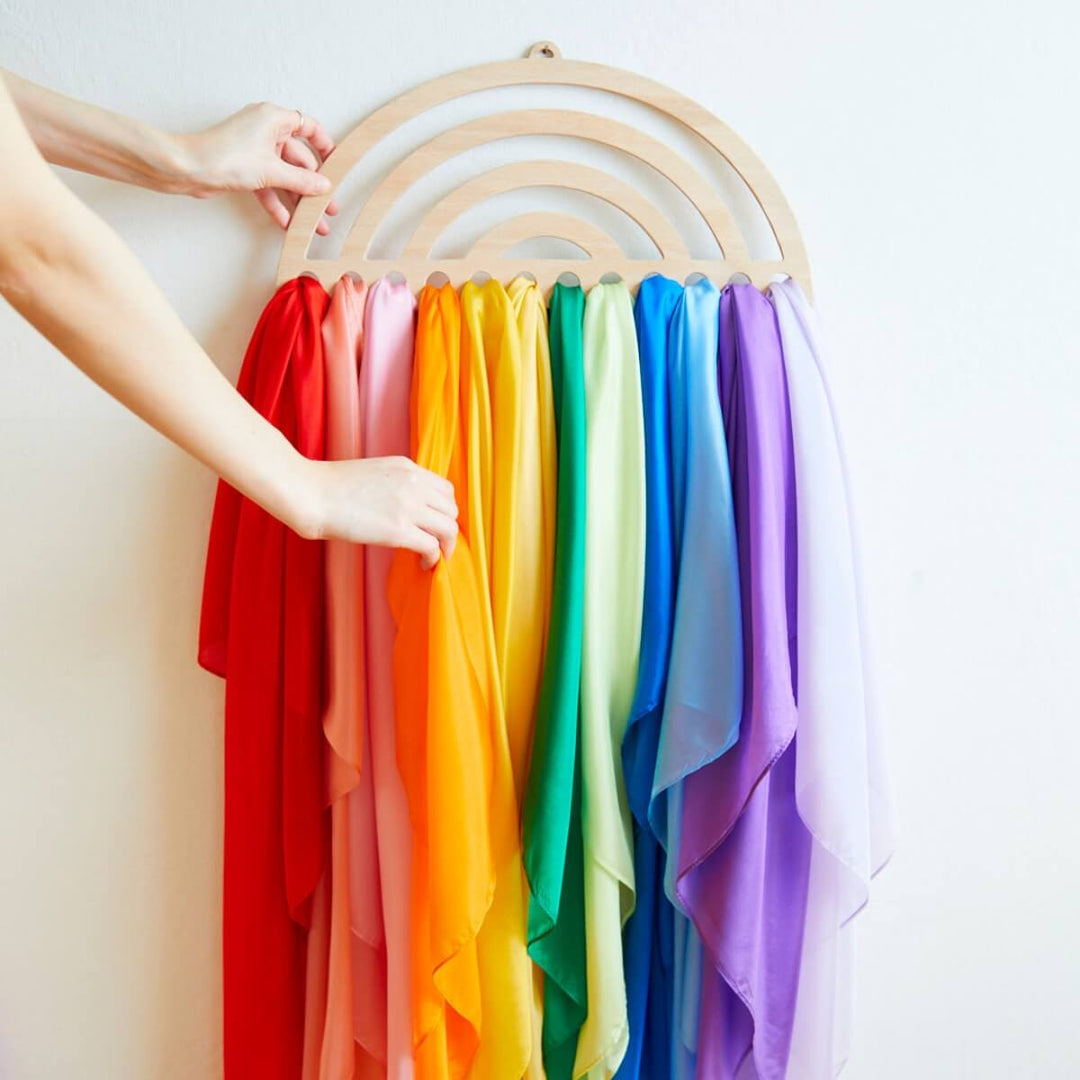 SS-23006 Sarah's Silks Playsilk Display - Large Rainbow