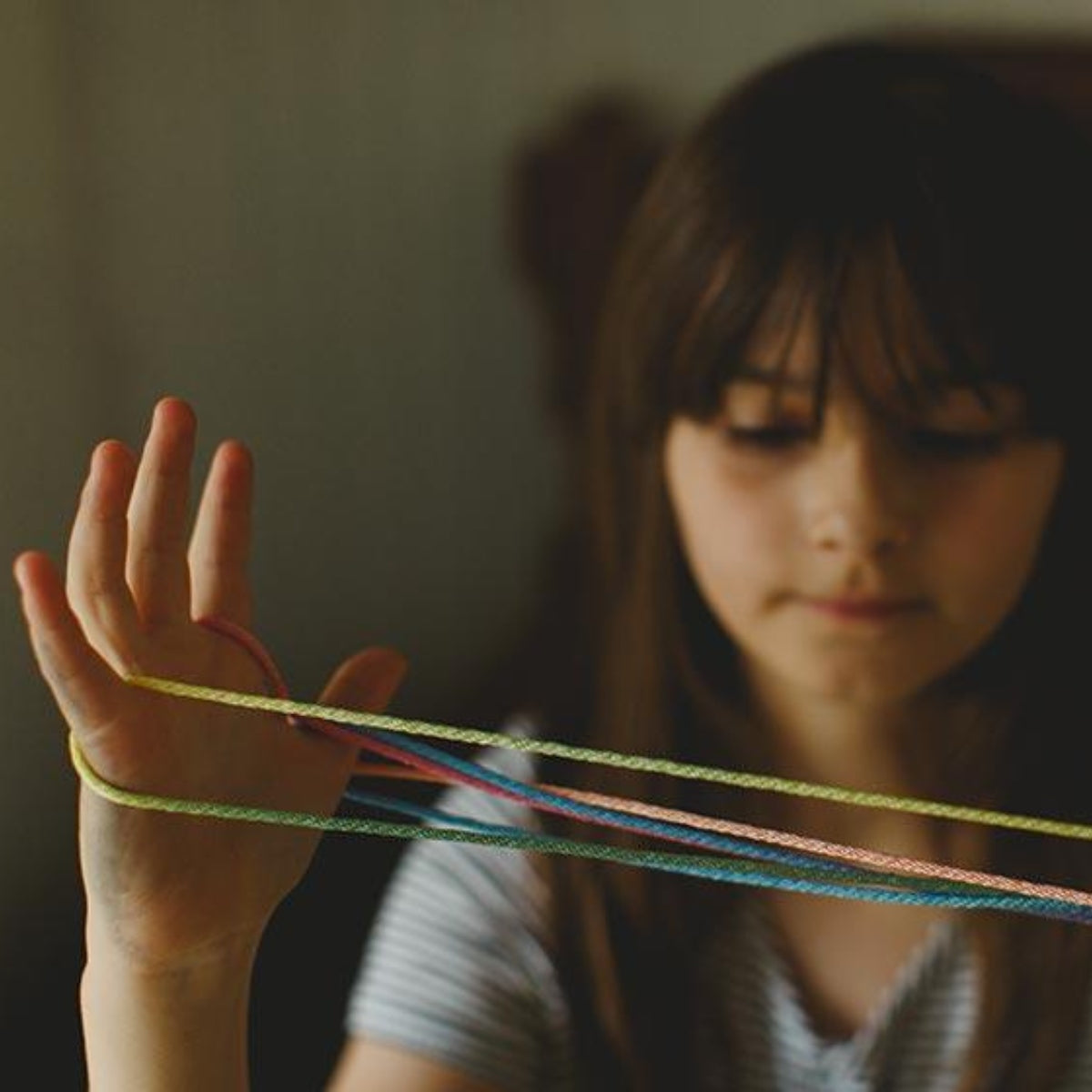 Sarah's Silks Rainbow String Games from Oskar's Wooden Ark Australia