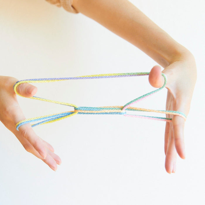 Sarah's Silks Rainbow String Games from Oskar's Wooden Ark Australia