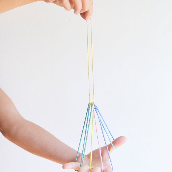Sarah's Silks Rainbow String Games from Oskar's Wooden Ark Australia