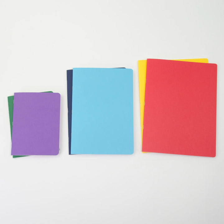 Size Comparison - Lesson Book Portrait A4, Small Journal Book Portrait 16x21cm and Medium Lesson Book Portrait