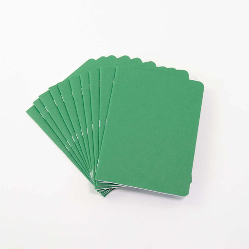 15120243 Small Journal Book Portrait 16x21cm - Pack of 10 Green