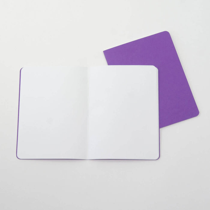 15120245 Small Journal Book Portrait 16x21cm - Pack of 10 Purple