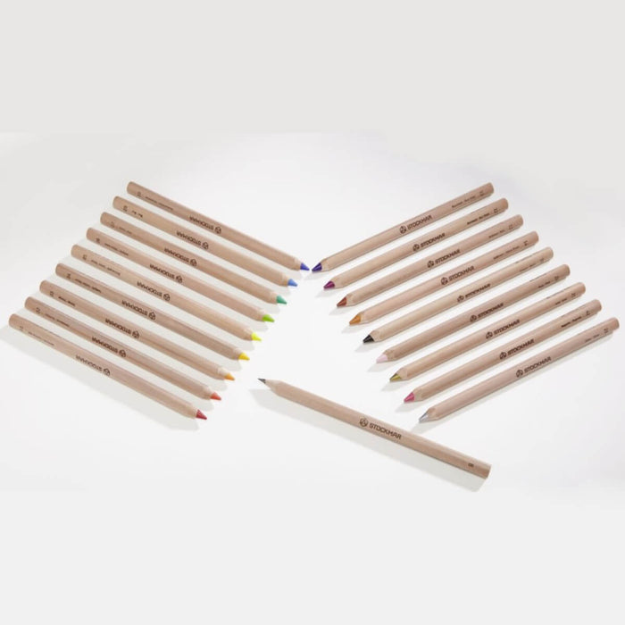 85093118 STOCKMAR Coloured Pencils Triangular in Tin 18+1