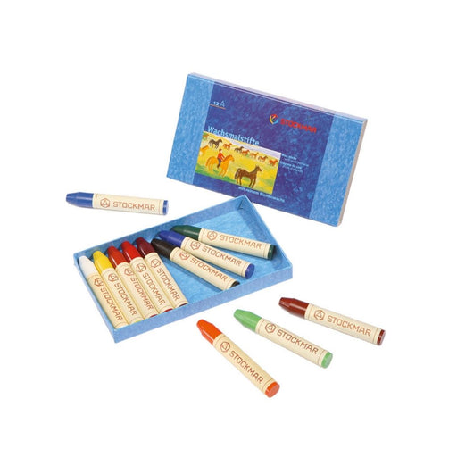 85031200 Stockmar Wax Stick Crayon 12 Sticks in Cardboard Box