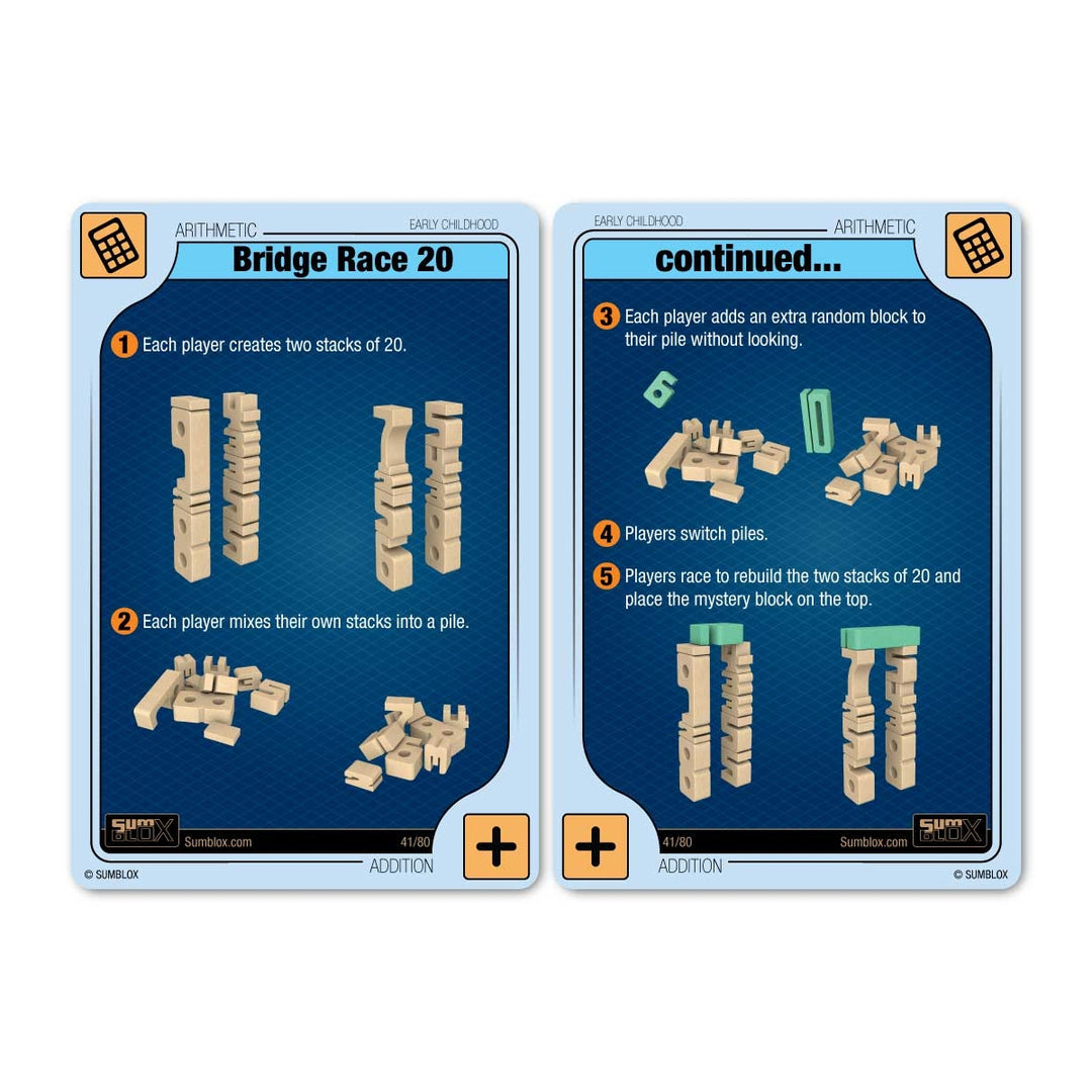 SM12 SumBlox Minis Individual Numbers Activity Cards
