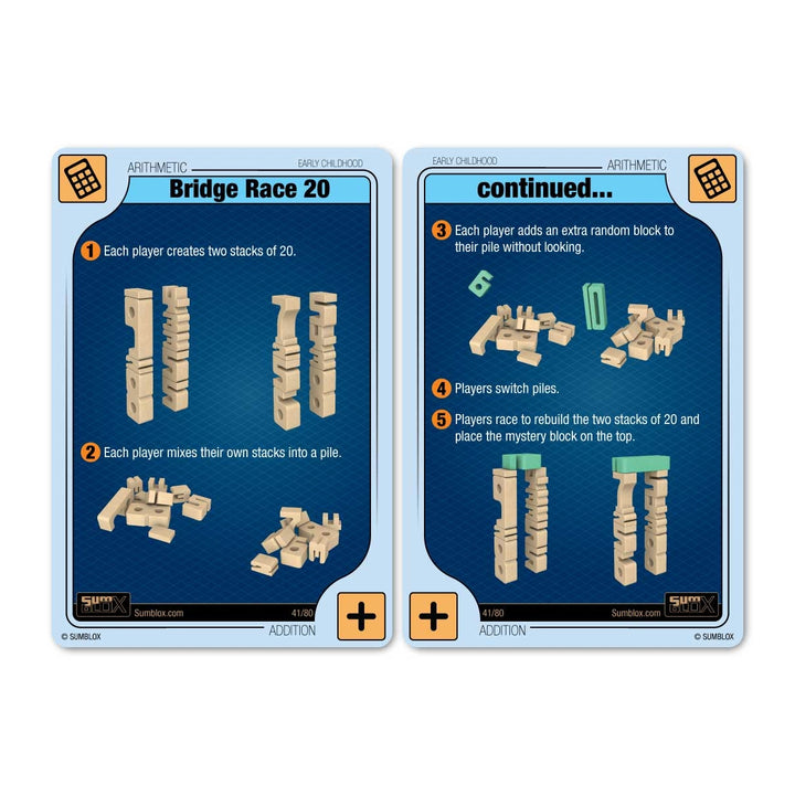 SM12 SumBlox Minis Individual Numbers Activity Cards